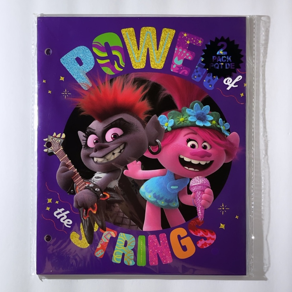 TROLLS WORLD 2 PACK FOLDERS SET